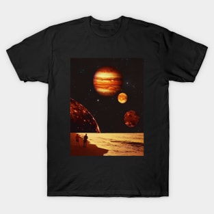 Summer Nights - Space Collage, Retro Futurism, Sci-Fi T-Shirt